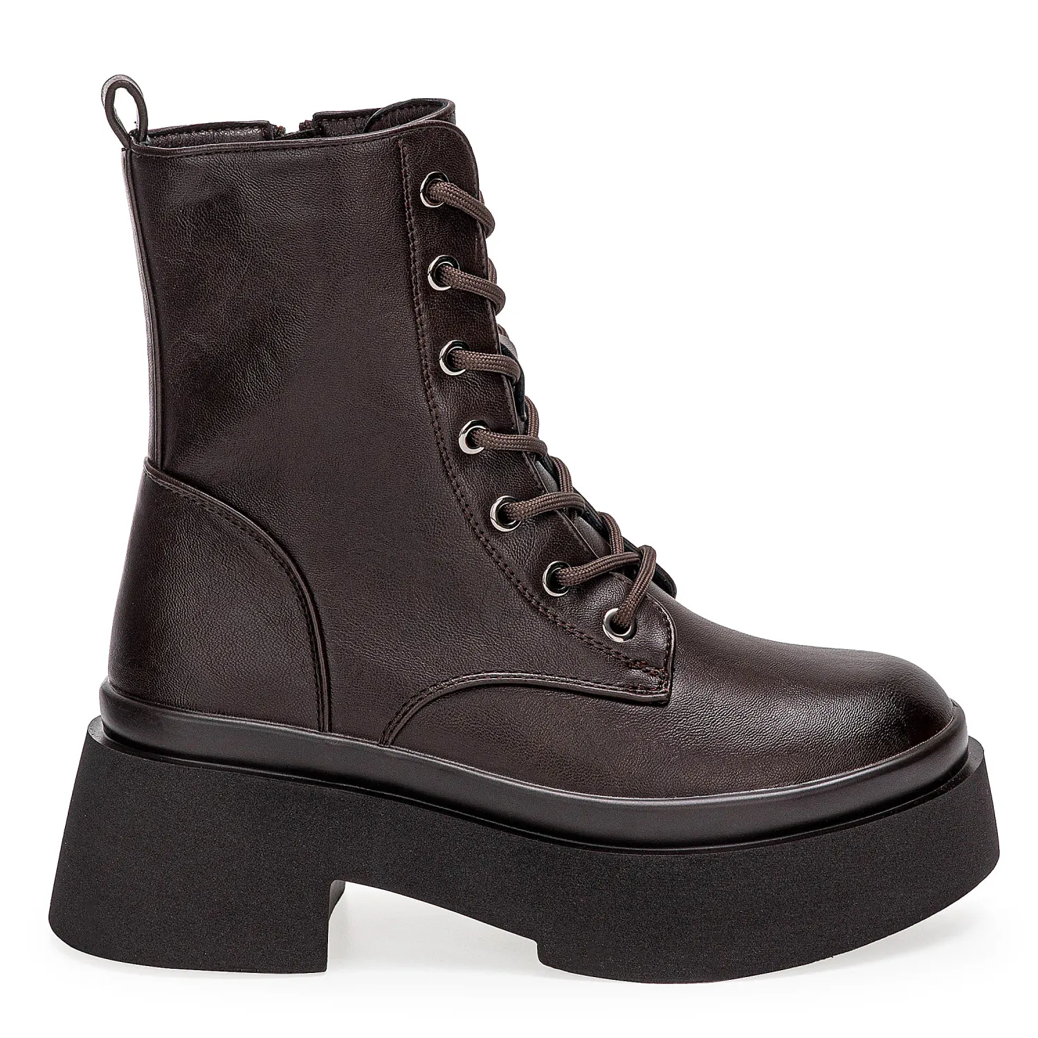 Botin Platanitos Dama Btchun Rock color marron oscuro. | Platanitos