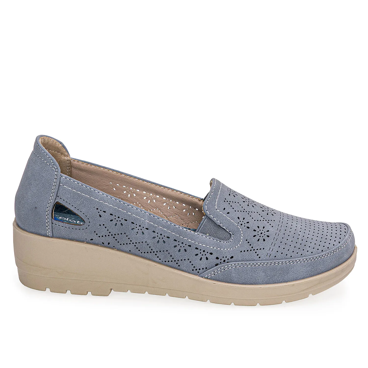 Calzado Platanitos Dama C Rosenda color celeste | Platanitos