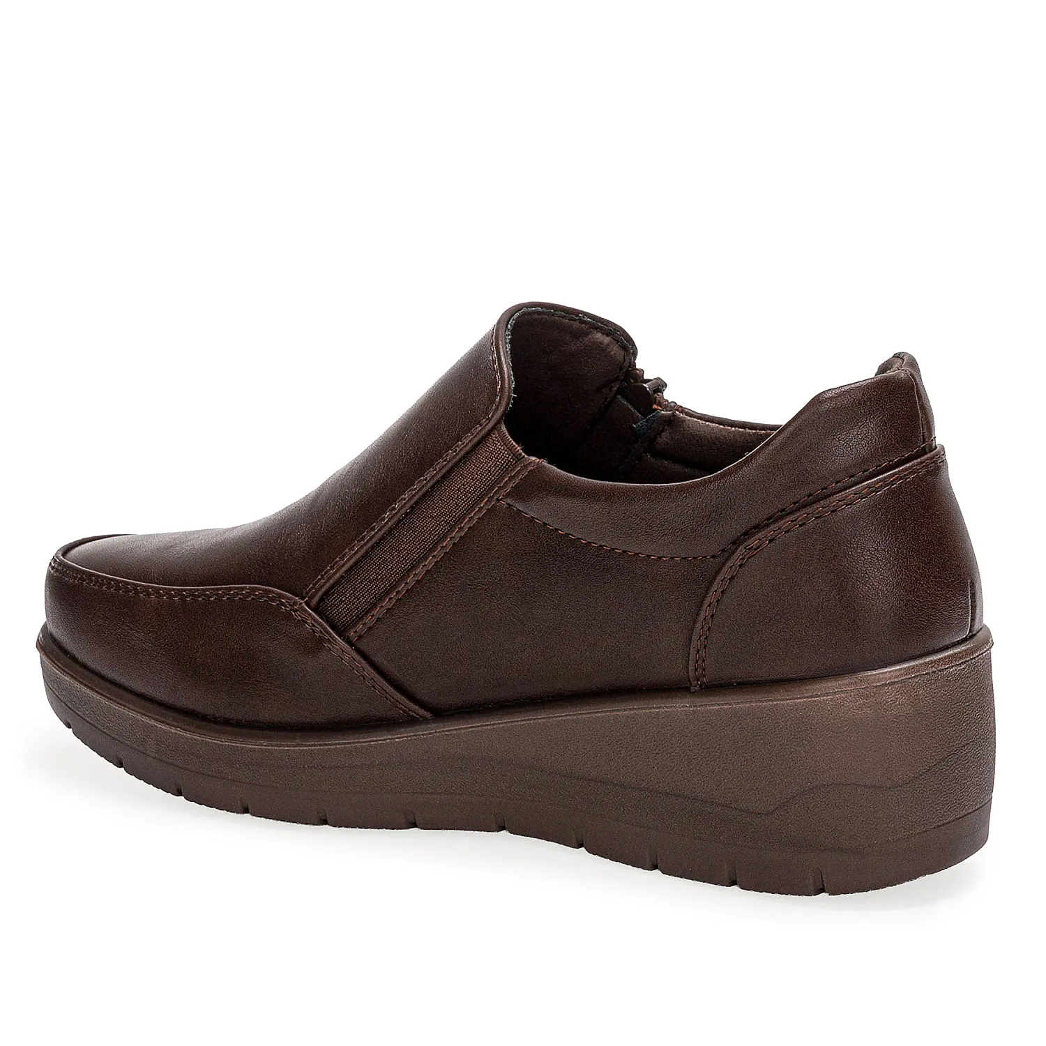Calzado Platanitos Dama Cw Olivia color marron oscuro. | Platanitos