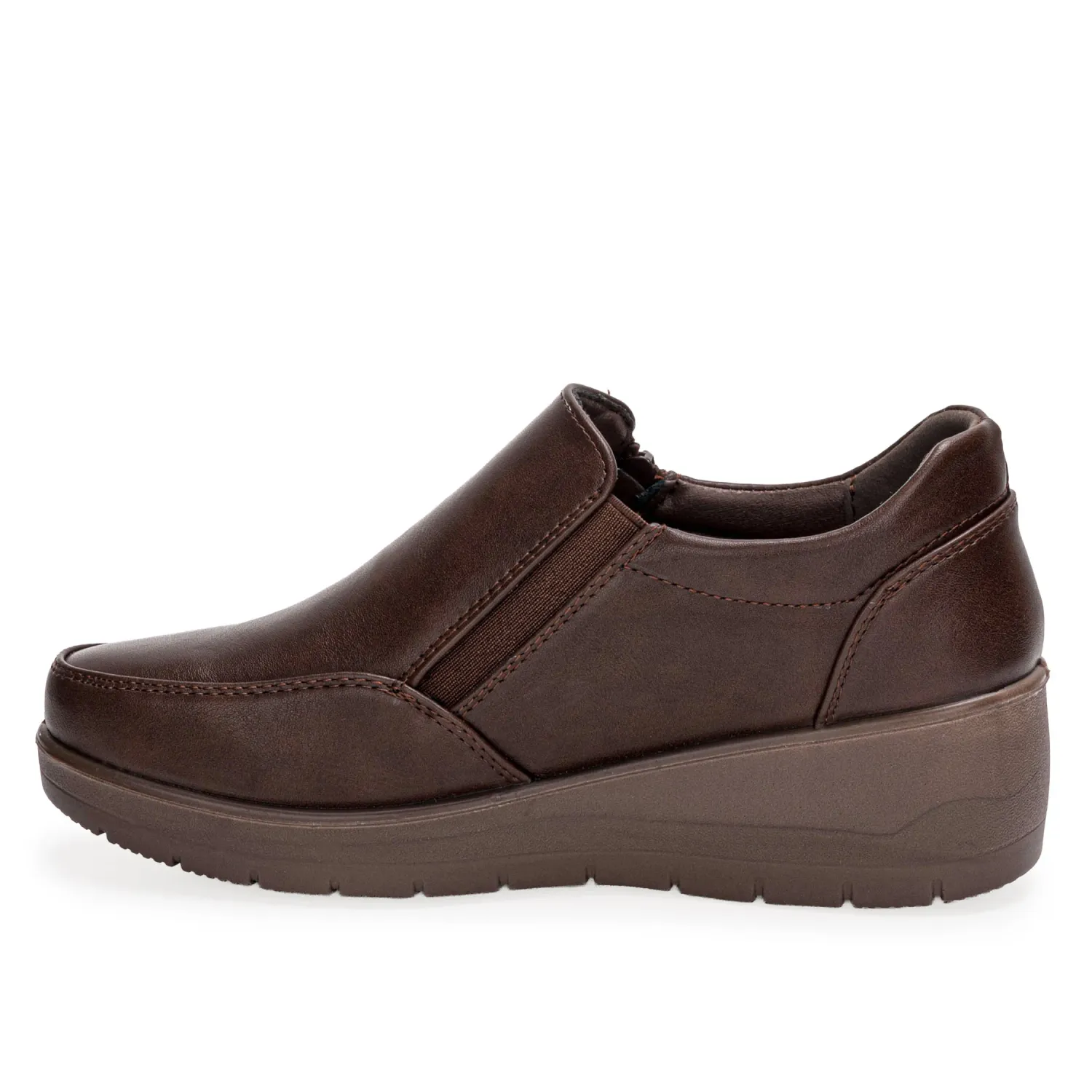 Calzado Platanitos Dama Cw Olivia color marron oscuro. | Platanitos