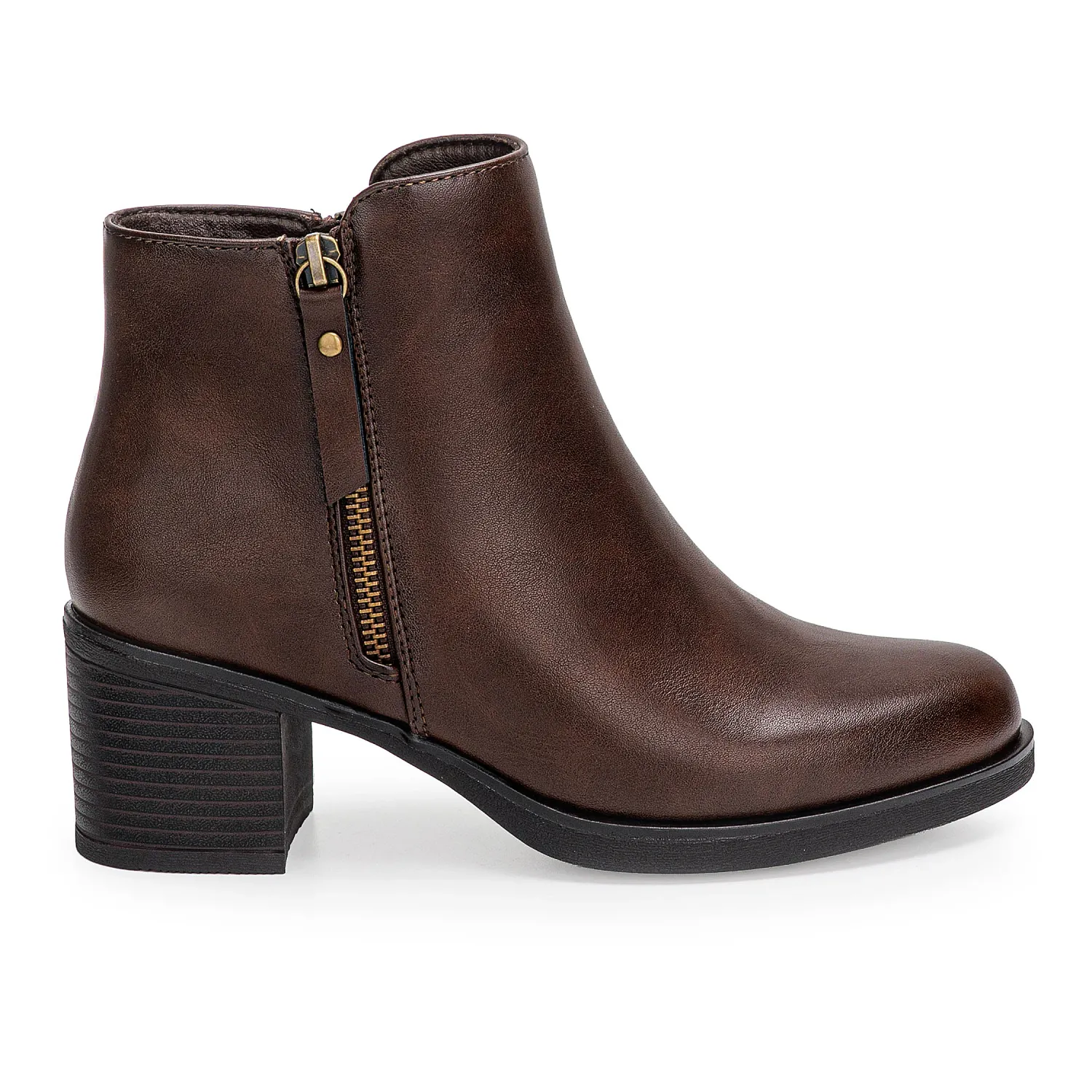 Botin Platanitos Dama Bt Magy color marron oscuro. | Platanitos