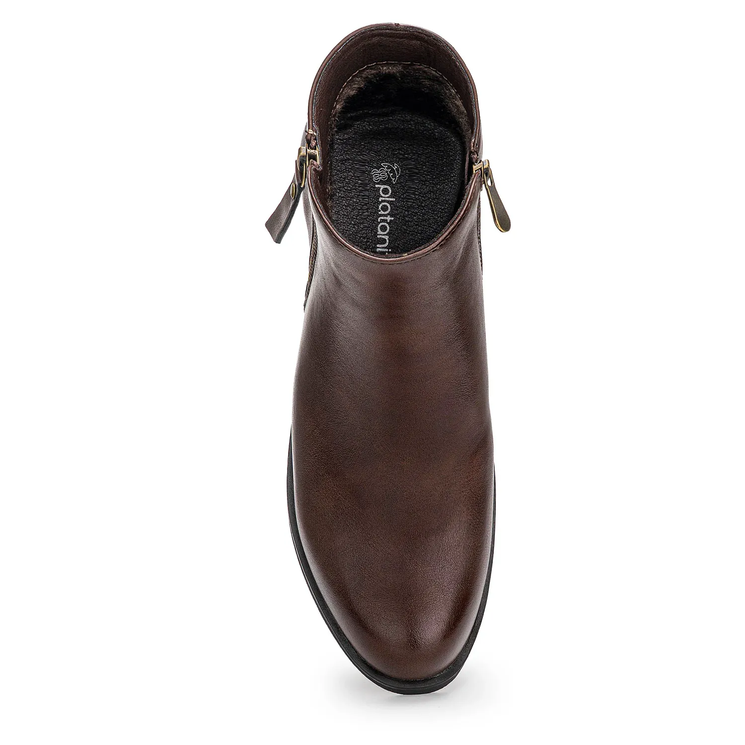 Botin Platanitos Dama Bt Magy color marron oscuro. | Platanitos