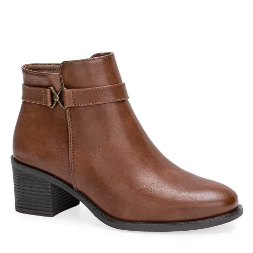 Platanitos Marron de Mujer modelo Botin Dama Bt Keyla marrones sintéticos mujer 2025091817383301808 Sintético Sintético