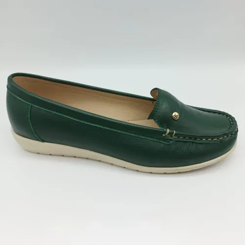 KAMINATA Verde de Mujer modelo Mocasin Casual Mujer Cuero Kn-Vena verdes mujer 2025092414054068463 Badana PU