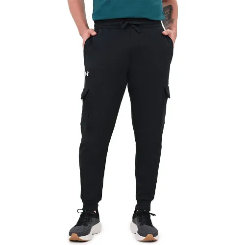 Hombre Under Armour Negro Pantalon Jogger Sportstyle Hombre Rival Fleece Cargo