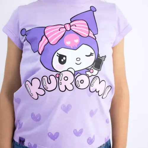 KUROMI Polo Manga Corta Niña Kuromi Kur-006