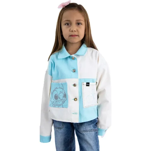 STITCH Celeste de Niña modelo Casaca Moda Niña Stitch Lls-085 celestes niña 2025092420343555127  