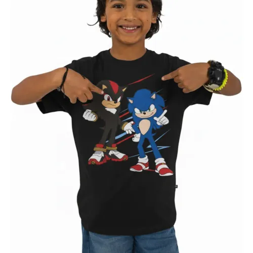 SONIC Negro de Niño modelo Polo Manga Corta Niño Sonic Sn3-013 negros niño 2025092420343555199  