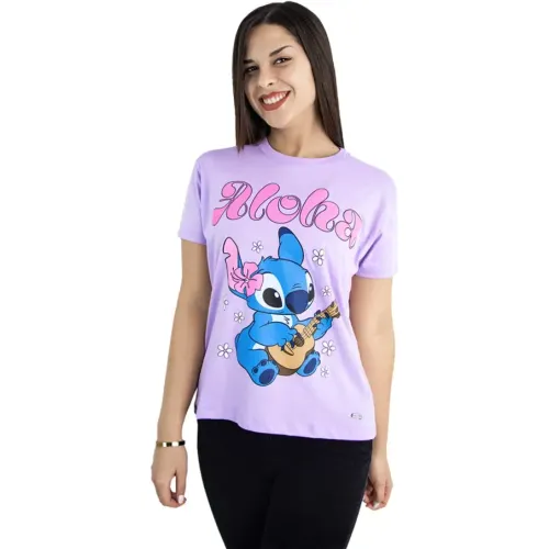 STITCH  de Mujer modelo Polo Manga Corta Mujer Stitch Lls-084 lilas mujer 2025092420343555214  