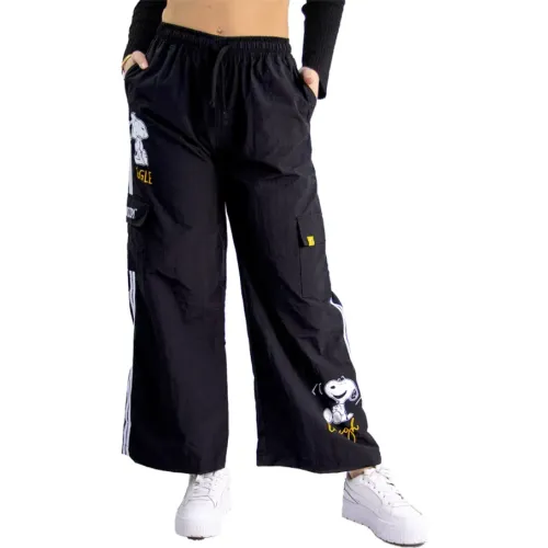 SNOOPY Negro de Mujer modelo Pantalon Palazo Mujer Snoopy Pea-002 negros mujer 2025092420343555277  