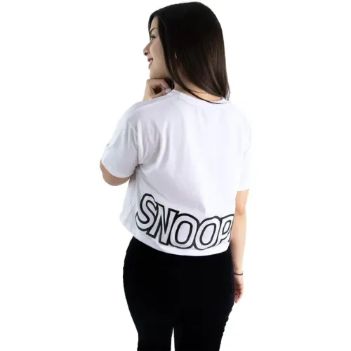 SNOOPY Polo Crop Manga Corta Mujer Snoopy Pea-001