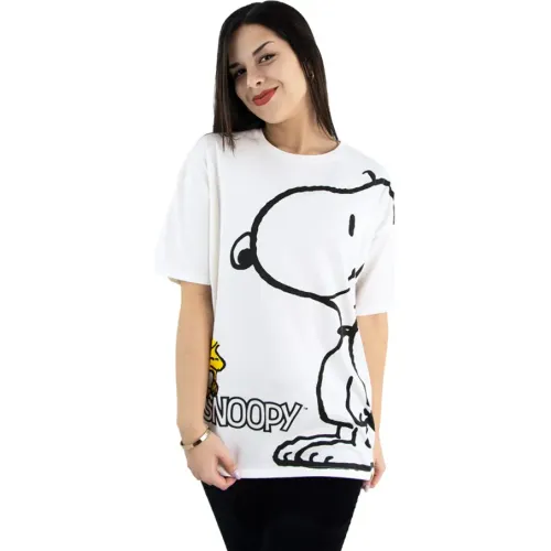 SNOOPY Marfil de Mujer modelo Polo Oversize Manga Corta Mujer Snoopy Pea-001 marfiles mujer 2025092420343555331  