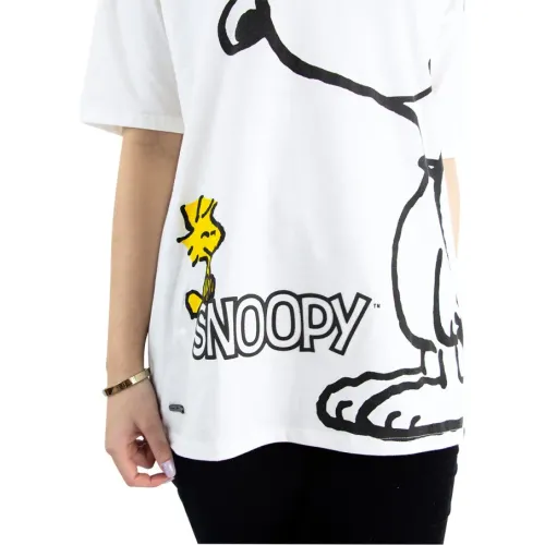 SNOOPY Polo Oversize Manga Corta Mujer Snoopy Pea-001