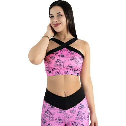 Mujer Minnie Rosado Top Deportivo Mujer Minnie Pcd-356