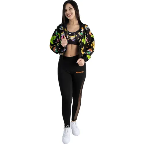 NICK 90S Negro de Mujer modelo Casaca Cortaviento Crop Mujer Nick 90s N90-128 negros mujer 2025092420343555649  