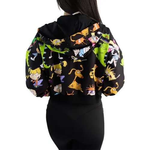 NICK 90S Casaca Cortaviento Crop Mujer Nick 90s N90-128