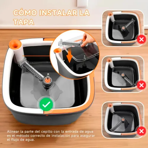 BOMIDI Trapeador Giratorio 3 En 1 M20 Limpieza Práctica