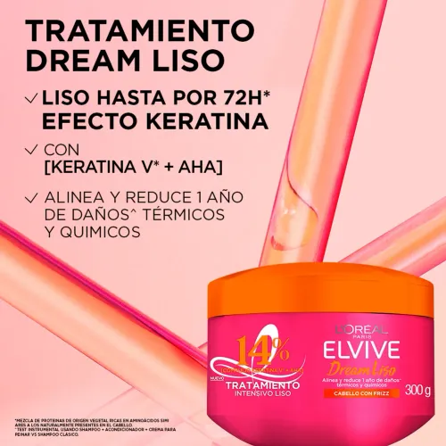 ELVIVE Tratamiento Elvive Dream Liso 300 G