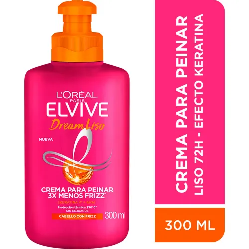 ELVIVE Morado modelo Crema Para Peinar Dream Liso 300 Ml fucsias naranjas 2025092517175257383  