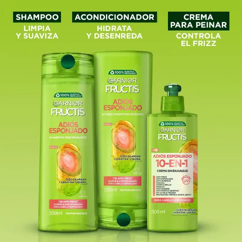 GARNIER FRUCTIS Shampoo Fructis Adios Esponjado 350 Ml