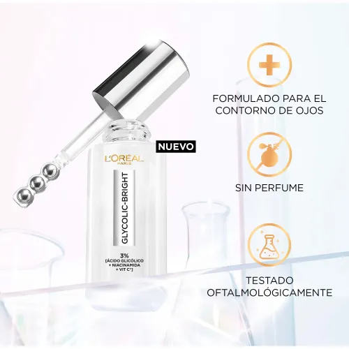 L'Oréal Paris Glycolic-Bright Sérum Ojos Anti-Ojeras