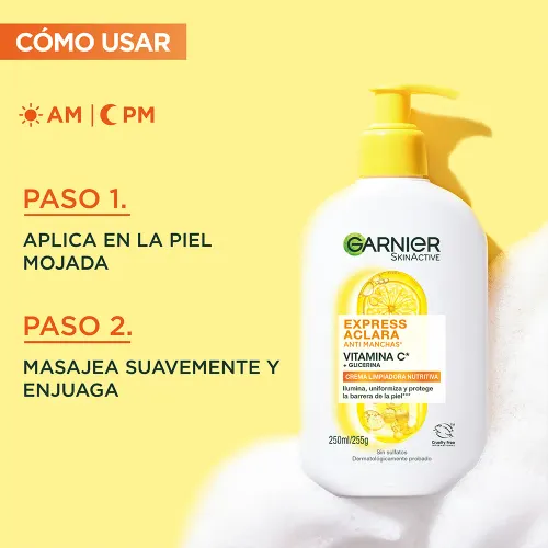 GARNIER Crema Limpiadora Express Aclara 250ml