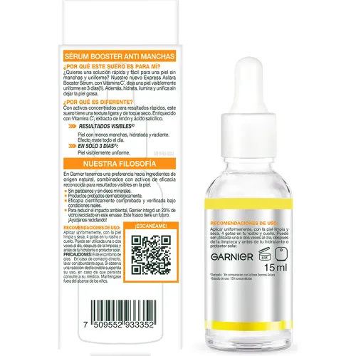 GARNIER Serum Antimanchas Express Aclara Vitamina C 15ml