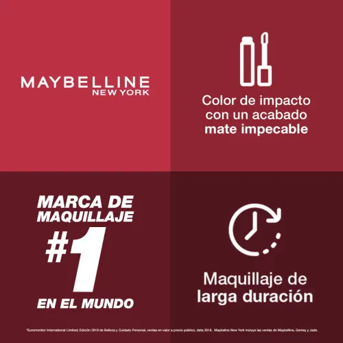 MAYBELLINE Labial Líquido Superstay Matte Ink 5 Ml