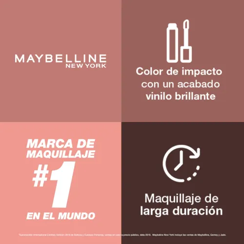 MAYBELLINE Labial Líquido Superstay Vinyl Ink 4.2 Ml