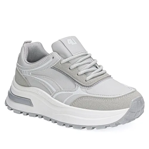 Just4u Gris de Mujer modelo Zapatilla Dama Z Gia grises sintéticos mujer 2025092621304260609 Sintético Sintético