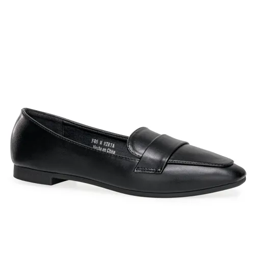 Platanitos Negro de Mujer modelo Mocasin Dama M Mirta negros sintéticos mujer 2025092914365391686 Sintético Sintético