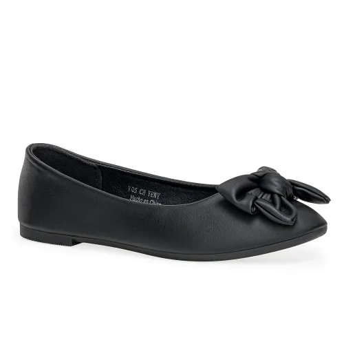 Platanitos Negro de Mujer modelo Calzado Dama Ch Yeny negros sintéticos mujer 2025092914365391716 Sintético Sintético