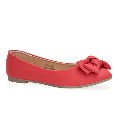 Platanitos Rojo de Mujer modelo Calzado Dama Ch Yeny rojos rojas roja sintéticos mujer 2025092914365391734 Sintético Sintético