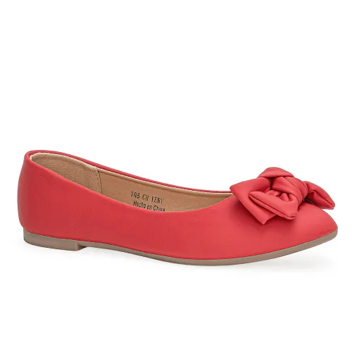 Platanitos Rojo de Mujer modelo Calzado Dama Ch Yeny rojos rojas roja sintéticos mujer 2025092914365391734 Sintético Sintético