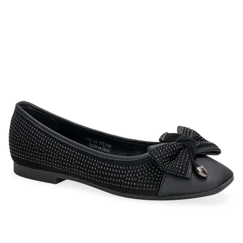 Platanitos Negro de Mujer modelo Calzado Dama Ch Juliet negros sintéticos mujer 2025092914365391762 Sintético Sintético