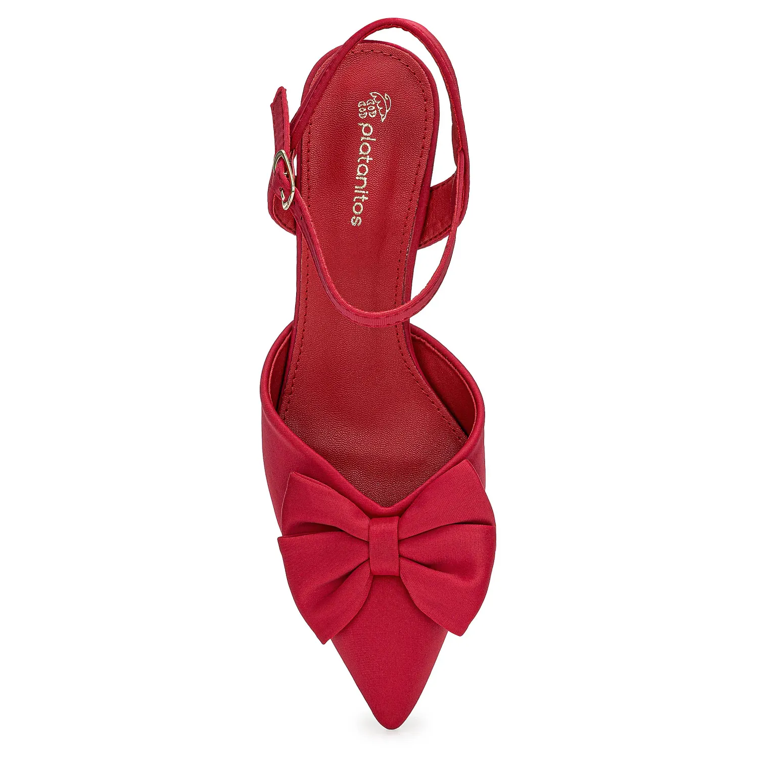 Platanitos Calzado Platanitos Vestir Dama Cv Silvia color rojo | Platanitos