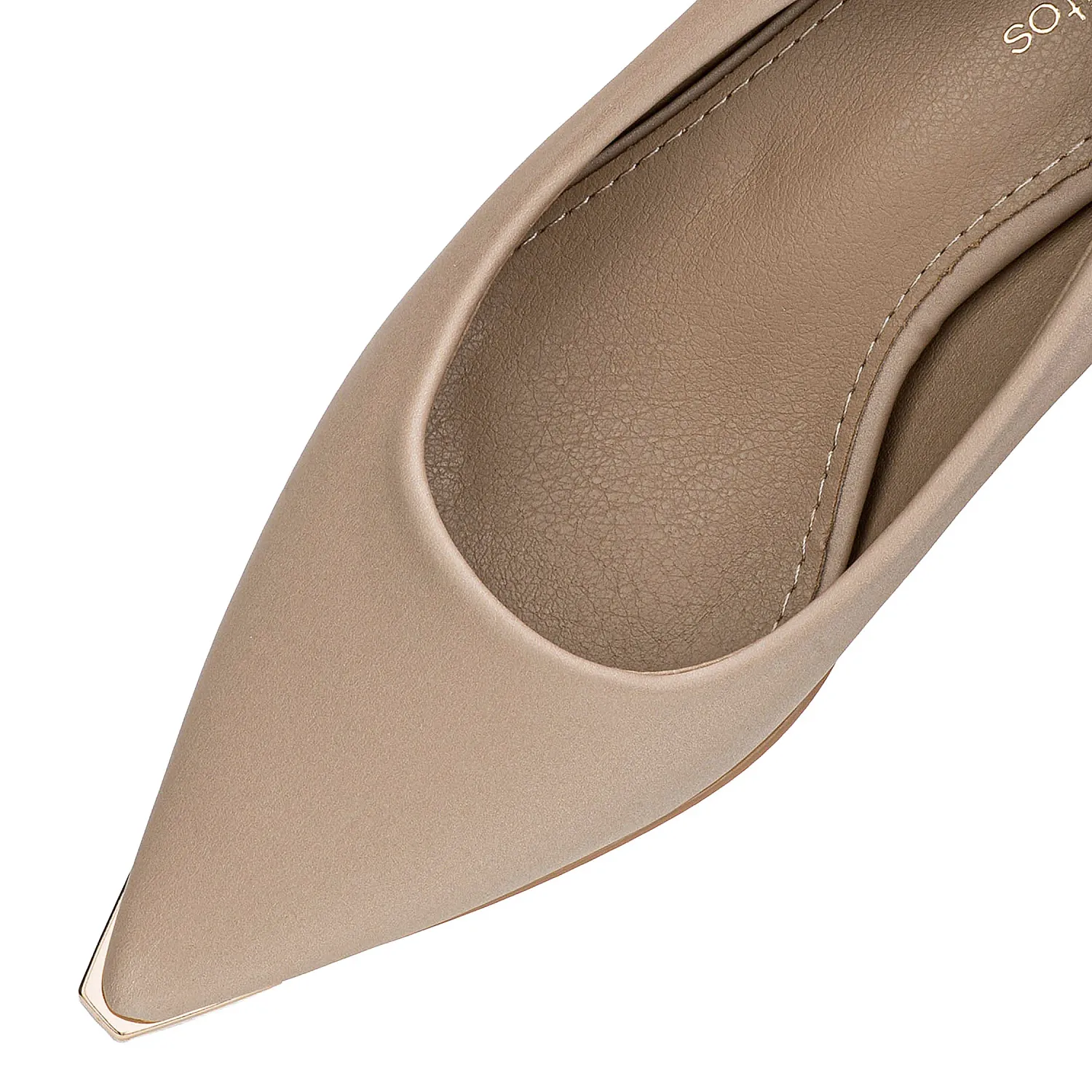 Calzado Platanitos Vestir Dama Cv Audrey color piel | Platanitos