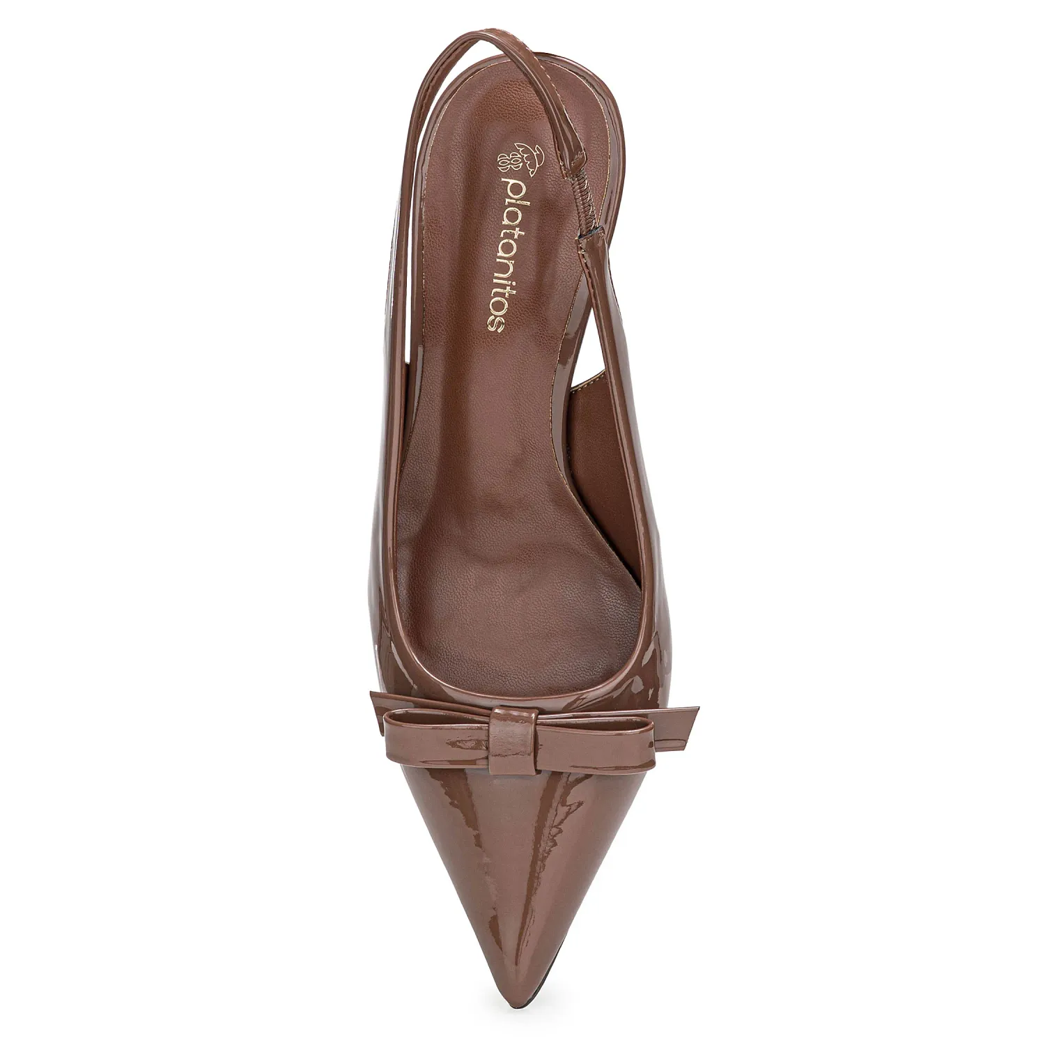 Calzado Platanitos Vestir Dama Cv Liana color topo | Platanitos