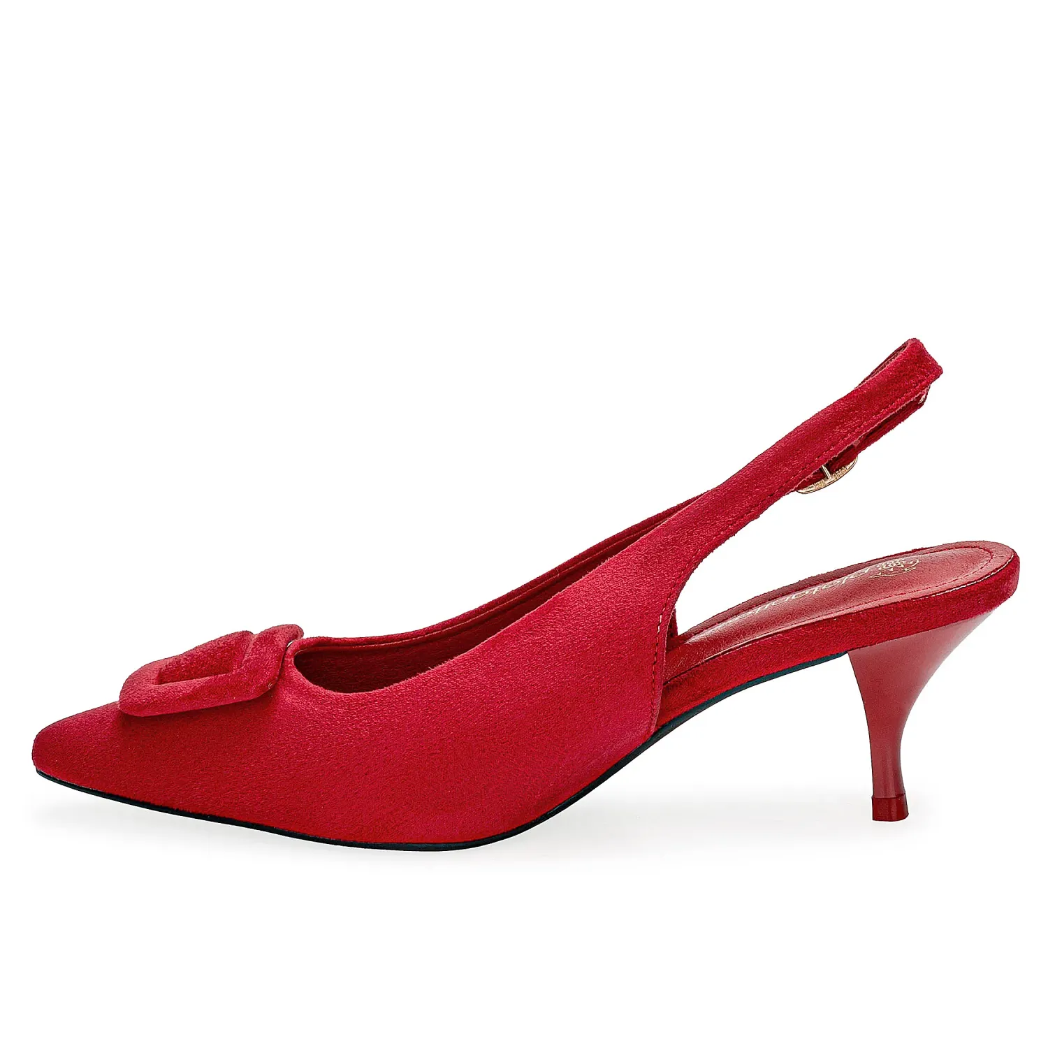 Calzado Platanitos Vestir Dama Cv Blisse color rojo | Platanitos