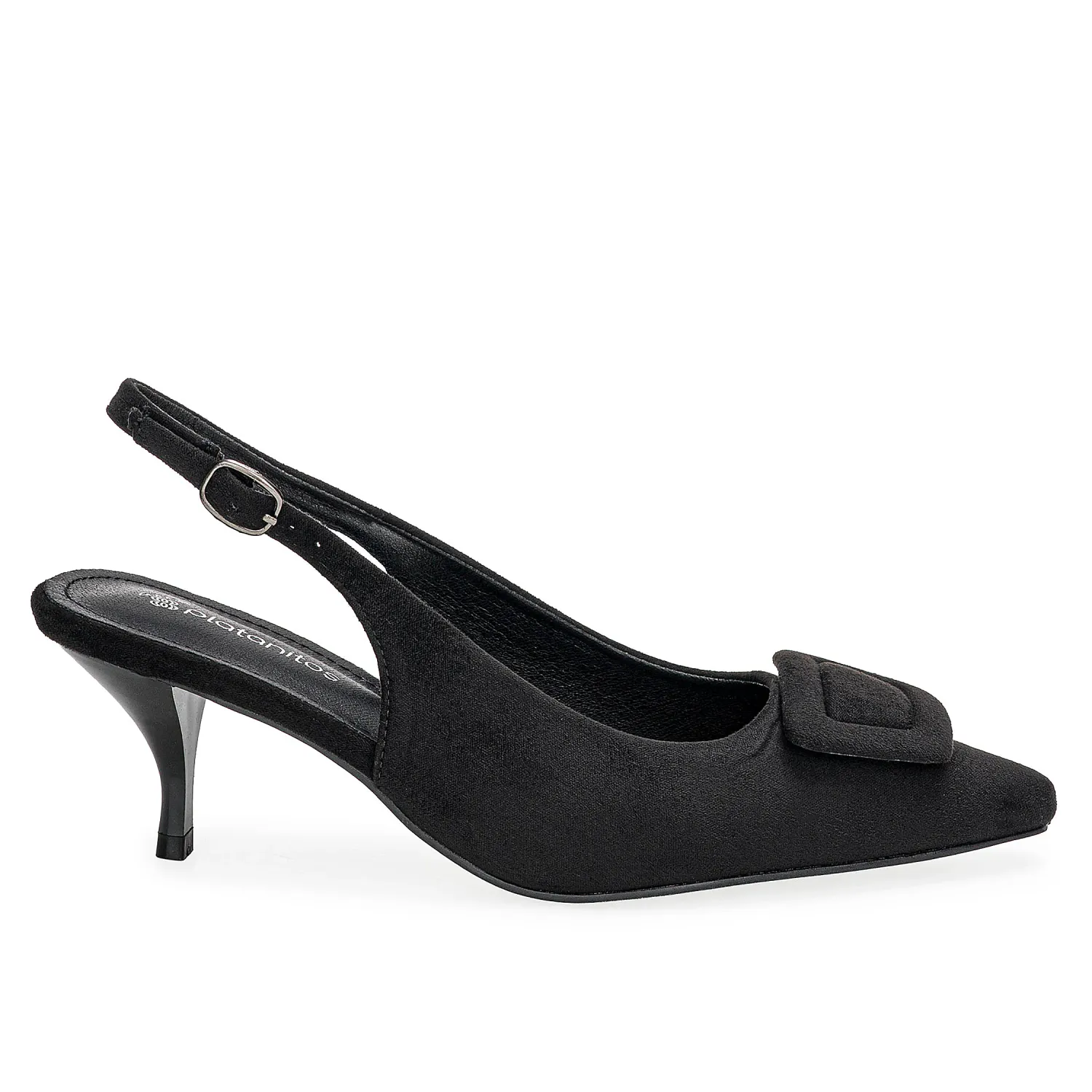 Calzado Platanitos Vestir Dama Cv Blisse color negro | Platanitos