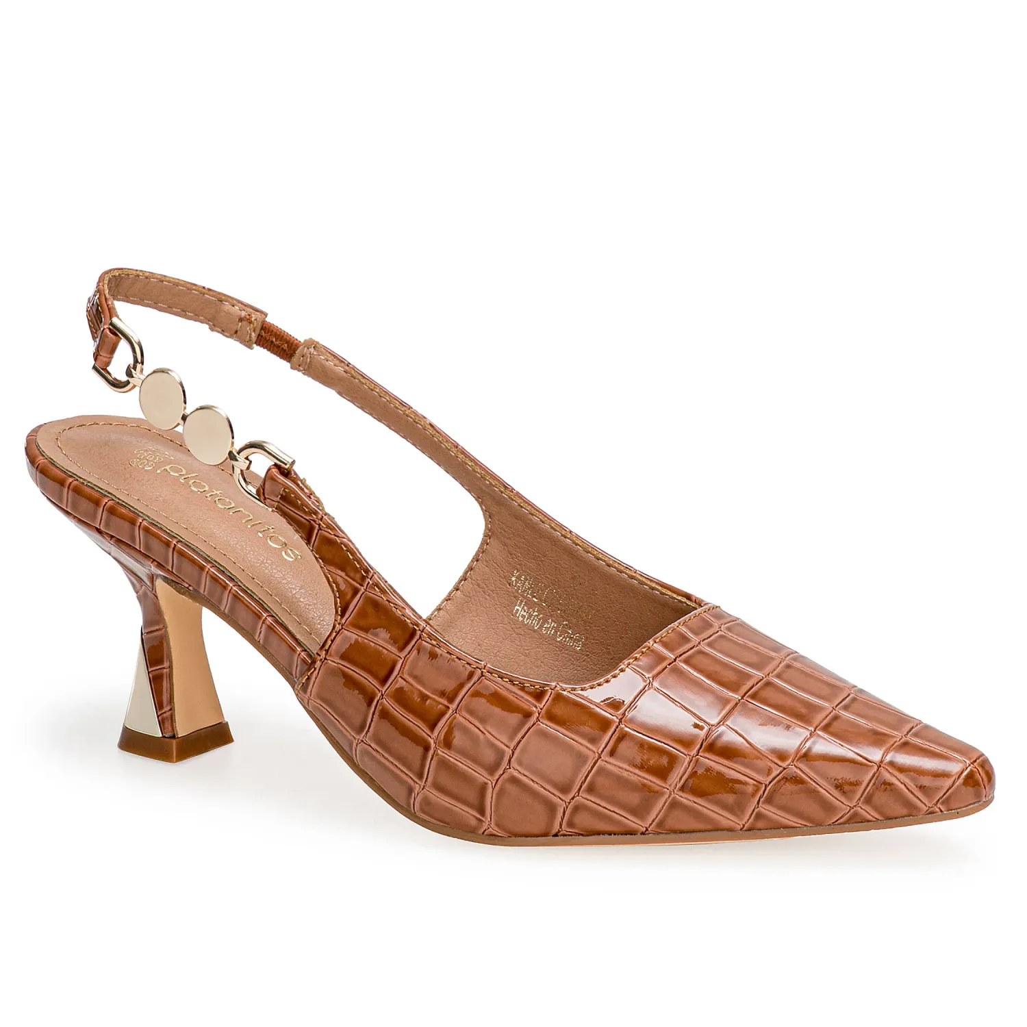 Calzado Platanitos Vestir Dama Cv Crissy color marron claro | Platanitos