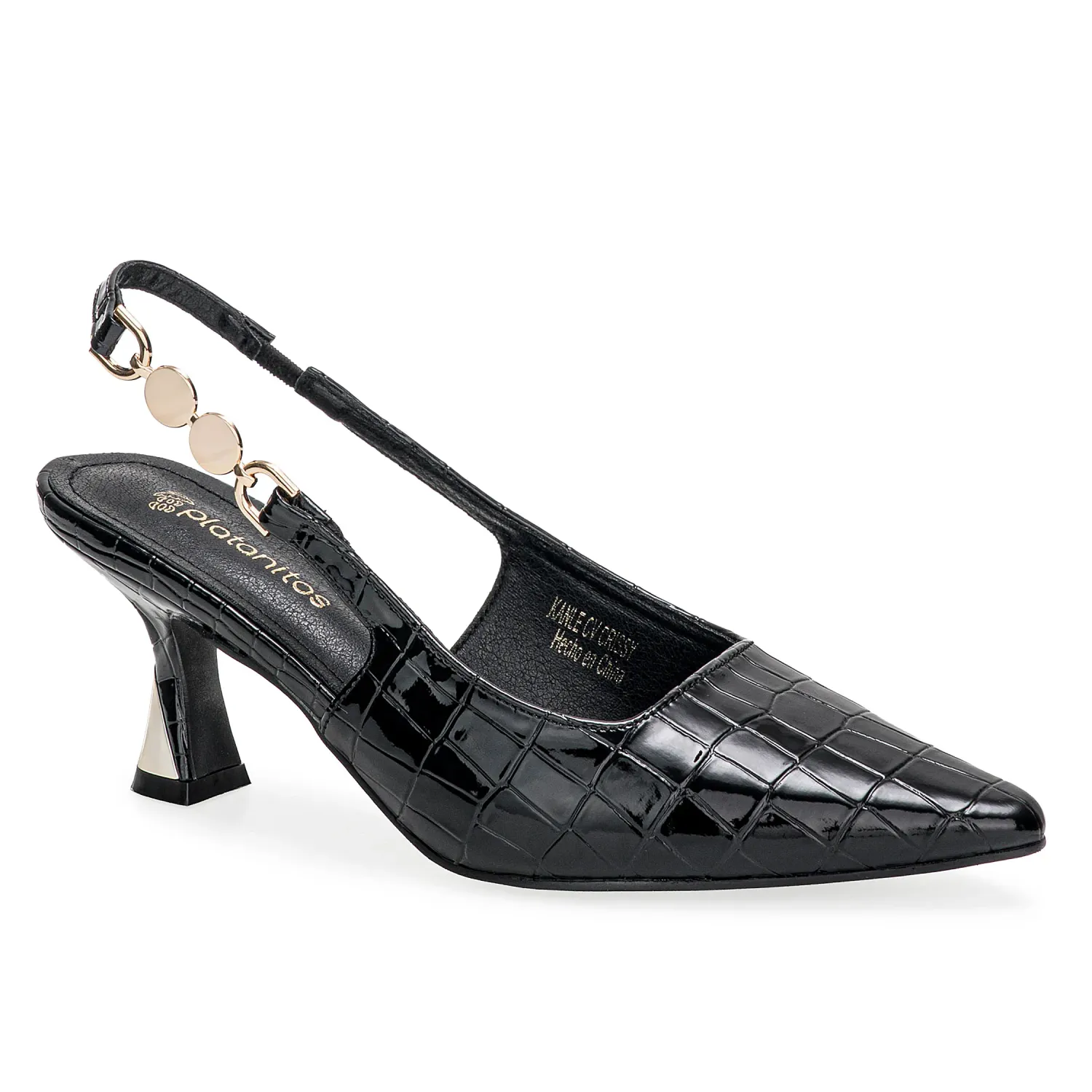 Platanitos Calzado Platanitos Vestir Dama Cv Crissy color negro | Platanitos