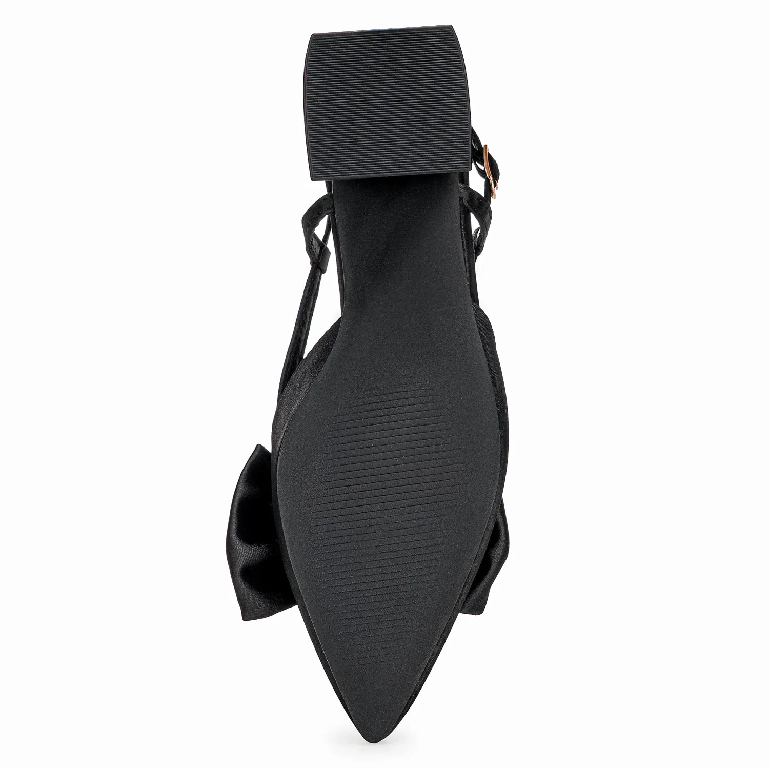 Calzado Platanitos Vestir Dama Cv Bowela color negro | Platanitos