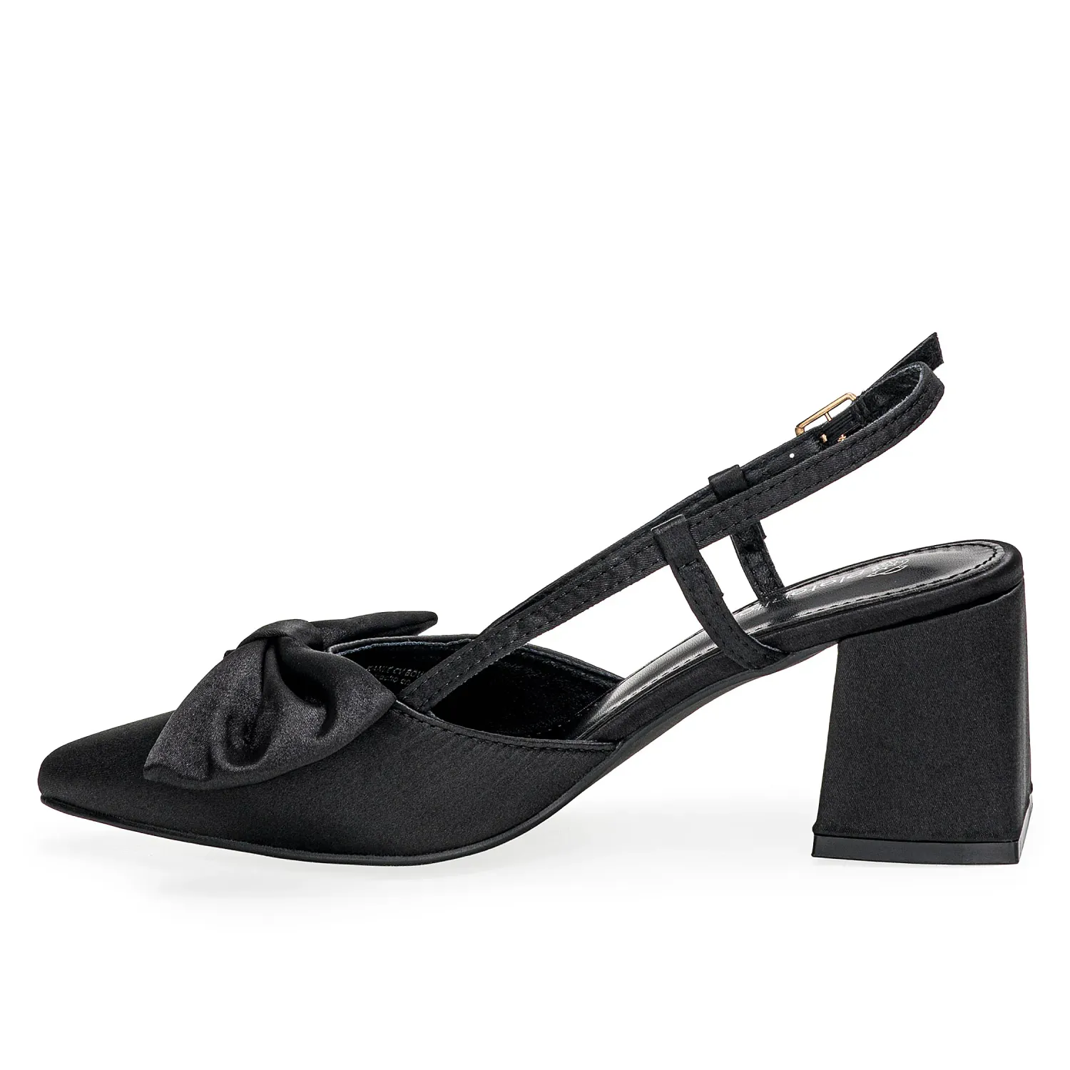 Calzado Platanitos Vestir Dama Cv Bowela color negro | Platanitos