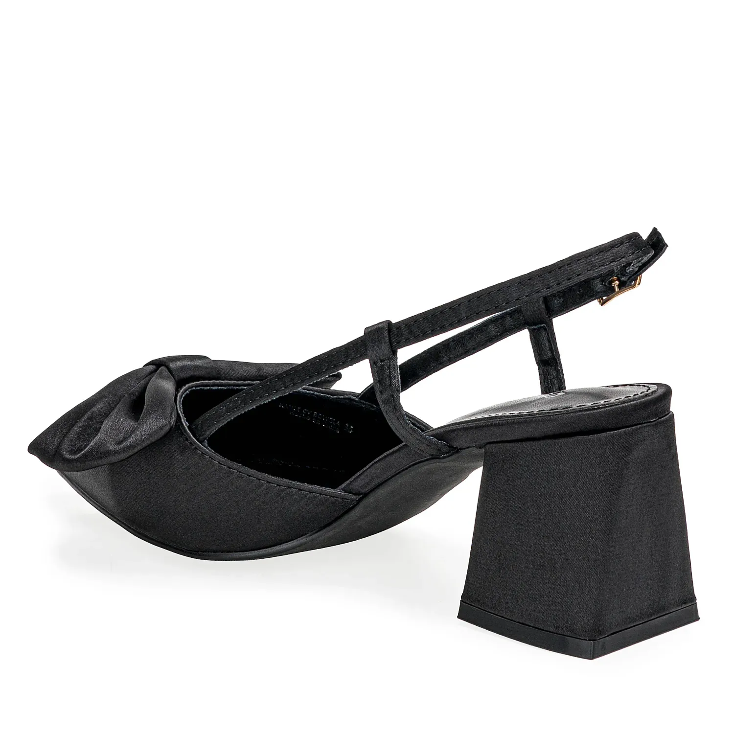 Calzado Platanitos Vestir Dama Cv Bowela color negro | Platanitos