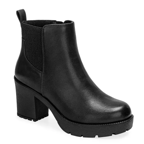 Platanitos Negro de Mujer modelo Botin Dama Btt Kira negros sintéticos mujer 2025092922135112827 Sintético Sintético