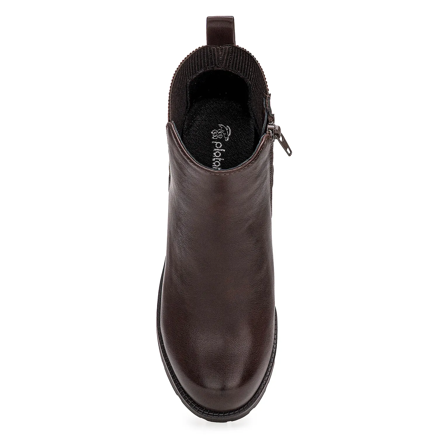 Botin Platanitos Dama Btt Kira color marron oscuro. | Platanitos