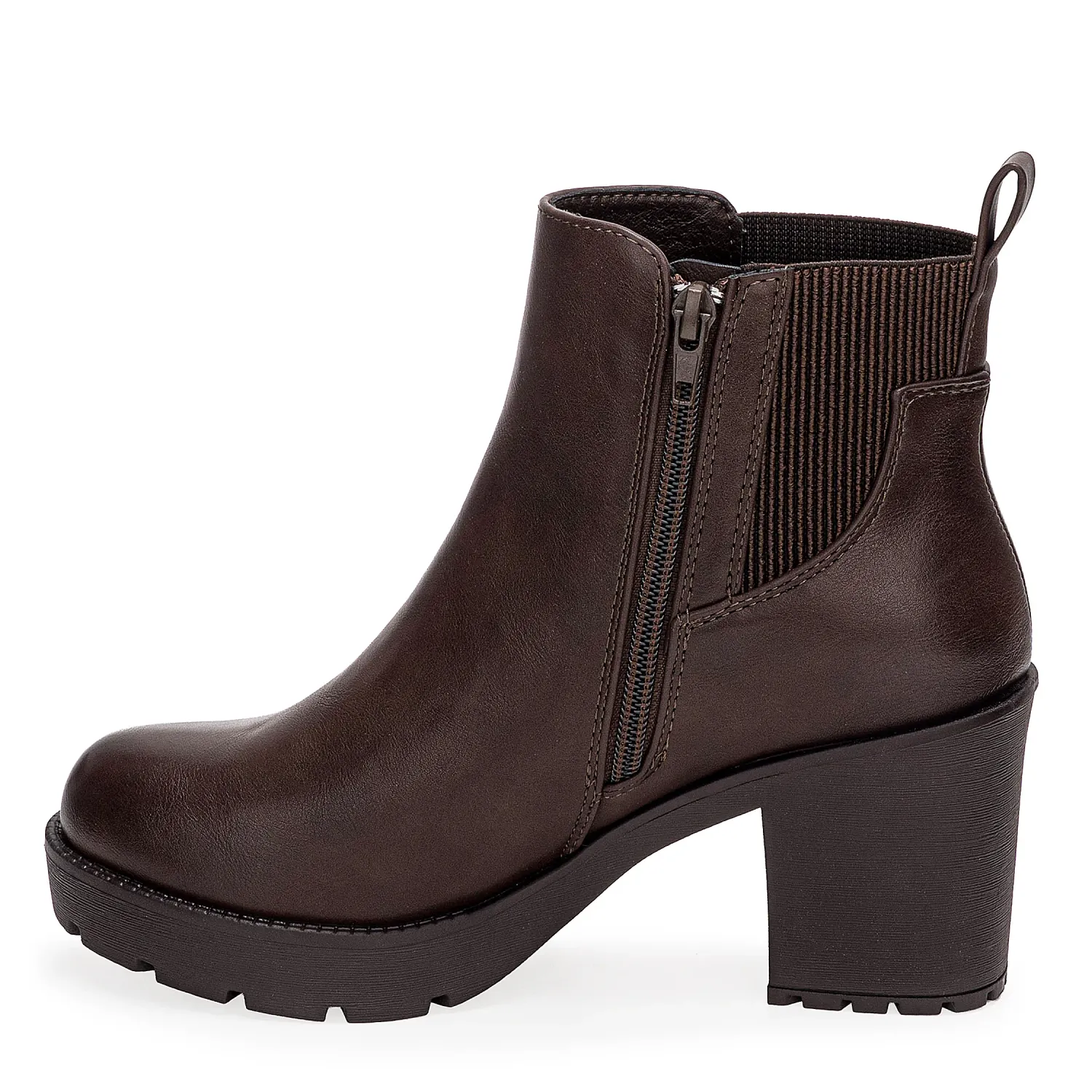 Botin Platanitos Dama Btt Kira color marron oscuro. | Platanitos