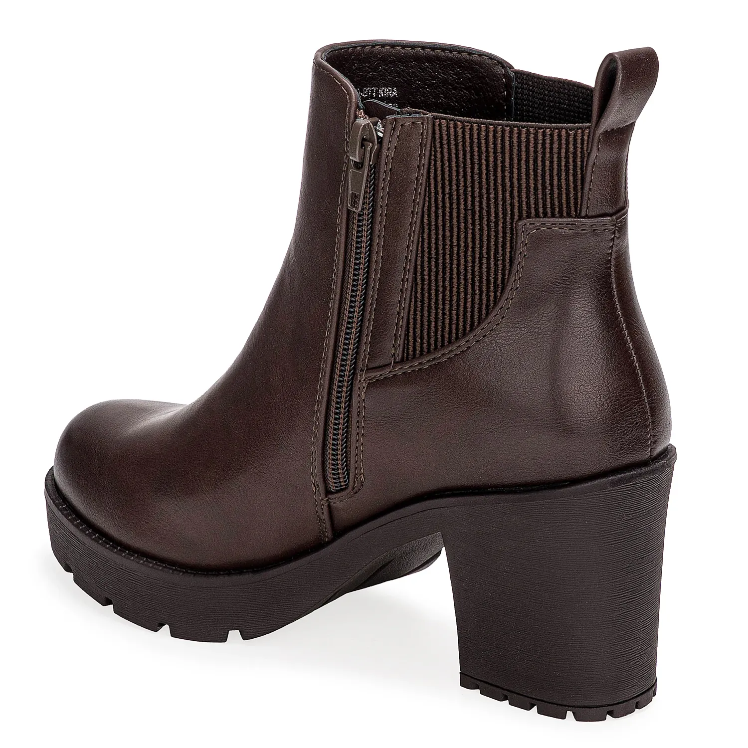 Botin Platanitos Dama Btt Kira color marron oscuro. | Platanitos