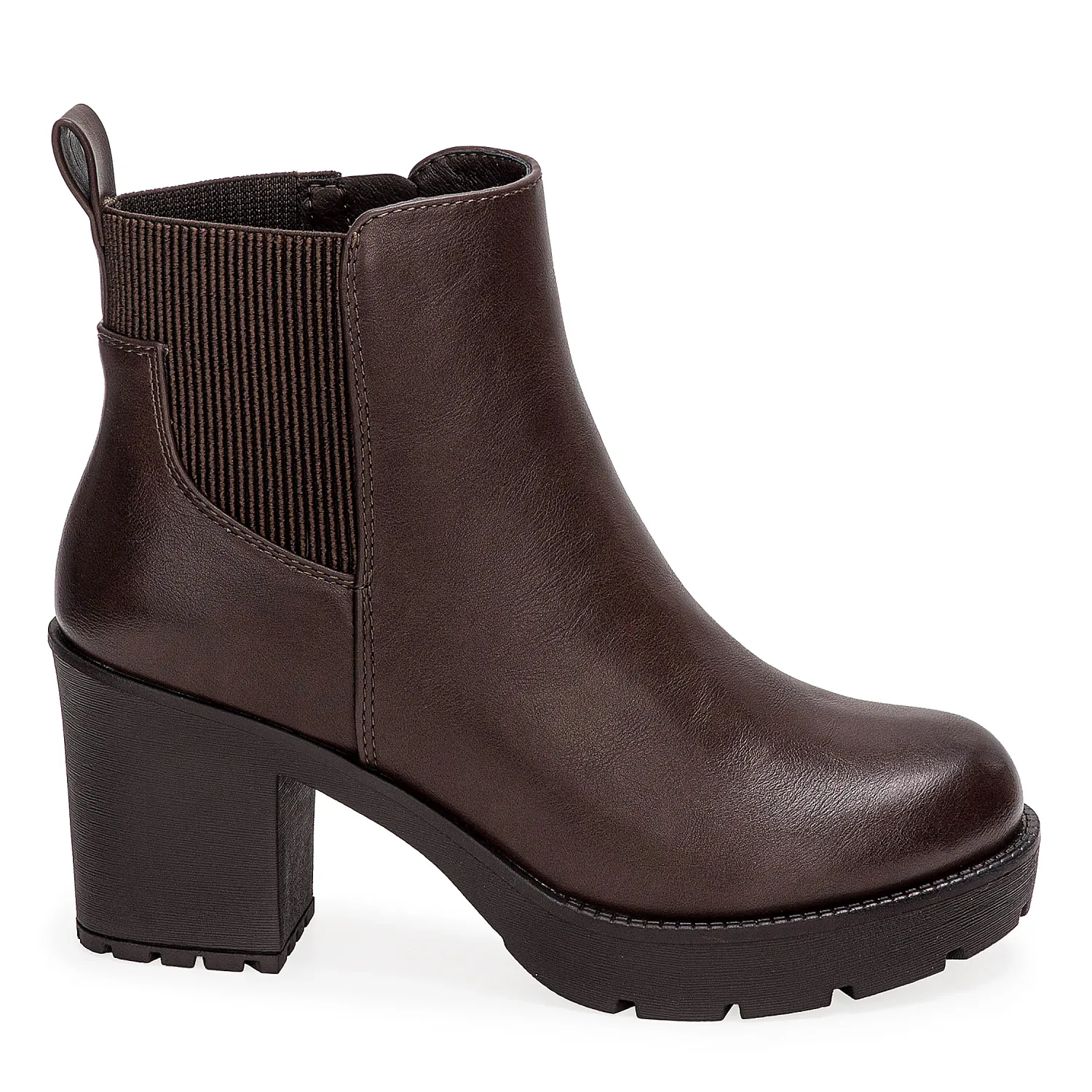 Botin Platanitos Dama Btt Kira color marron oscuro. | Platanitos